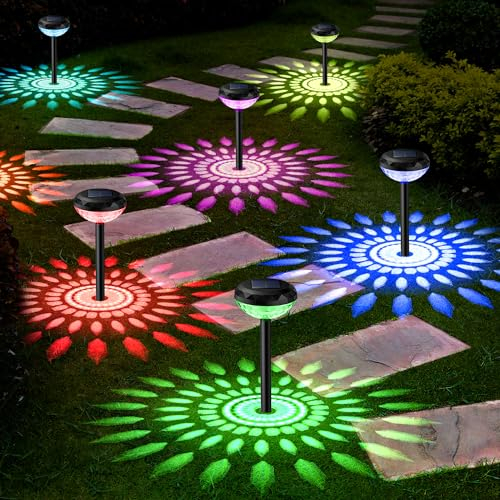 Solarlampen Für Außen Garten,8 Stück Solarleuchten für AußEn Mit 2 Modi,800mAh Gartenlampen für DraußEn,IP65 Wasserdicht Garten Solarleuchten für AußEn Winterfest Gartenleuchten Solar Solarlampen
