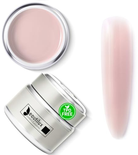 Beautilux Rosa Aufbaugel, 50g Hartgel Aufbaugel für Gelnägel für gelnägel zur Nagelverlängerung und Modellage (BHBN-10)