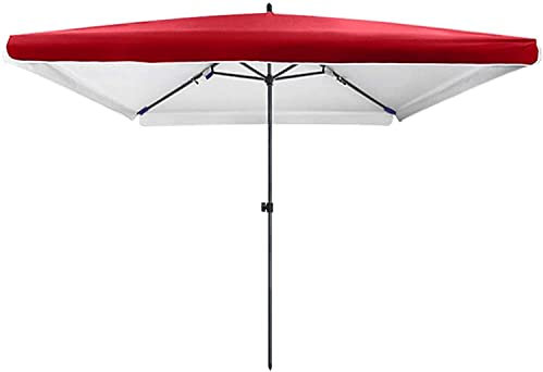 ASerZenith Strandschirm, quadratischer Sonnenschutz-Gartenschirm 200 x 200 cm, Sonnenschirm, in drei Farben erhältlich (C 2,2 m * 1,8 m)