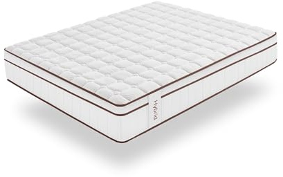 Moonia Hybrid-Matratze, 25 cm, Weiß, mehrere Komfortzonen, Core Spring-Technologie, für Betten geeignet, 150 x 200 cm