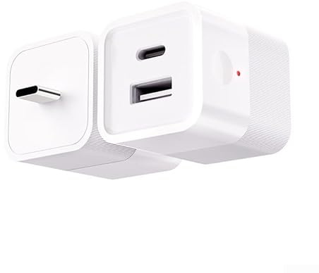 HpLive Smart - Cargador USB 2 en 1 para Tuya WiFi, interruptor con control de voz temporizado, fuente de alimentación USB, conector USB (blanco USB-C)