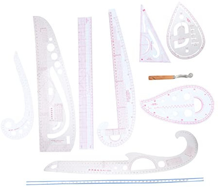 Anneome 1satz Kleidung Schnittmuster Multifunktionales Lineal Für Designer -näher Kurvenlineal Ärmelmaß Patchwork-ruler Präzise Maßangaben Für Kreative Projekte