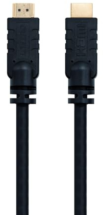 Cavo HDMI v1.4 con supporto per High Speed e Ethernet Channel (HEC), connettori tipo A maschio a maschio, lunghezza 15 metri. Ideale per connessioni a lunga distanza senza perdita di qualità.