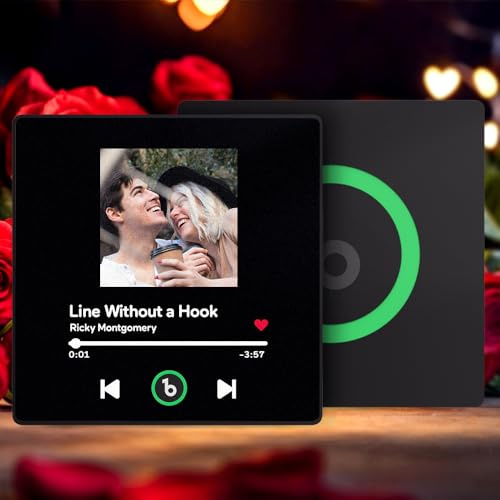 Kühlschrankmagnet mit Musik Spotify Fotomagnete Personalisiert Musik Kühlschrankmagnete Selbst Gestalten Personalisierte Fotogeschenke für Männer Freunde Musikgeschenke für Valentinstag Geburtstag