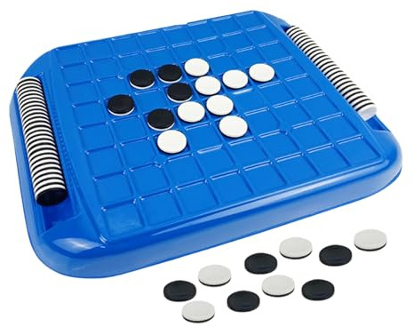 Strategischackspel, interaktivt brädspel i svart och vitt | Reseschackspel Brain Teaser för 2 spelare för att förbättra hand-öga-koordinationen