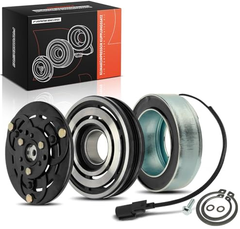 Frankberg Puleggia motrice + Puleggia della cinghia + Bobina del solenoide Benzina Compatibile con S60 II 134 2.5L 2013-2016 Replace# 98668,360014620