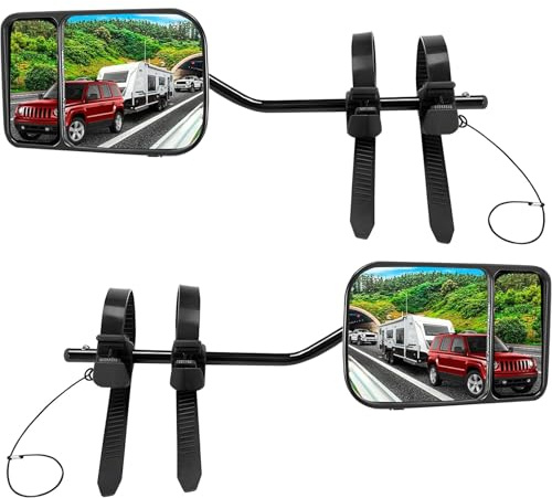 2 Stück Wohnwagen Spiegel Auto,Wohnwagenspiegel Universal,Spiegel für Wohnwagen,Wohnwagenspiegel,Abschleppspiegel,Caravanspiegel,Universalspiegel,Aufsatzspiegel für alle gängigen Fahrzeugtypen