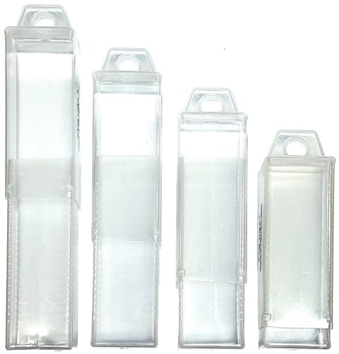 FTG USA 4 Pc Large Size Extendable Storage Container, Plastic Box Case Set | Includes 4 large expandable plastic containers, durable storage case box for countersinks and replacement drill bits