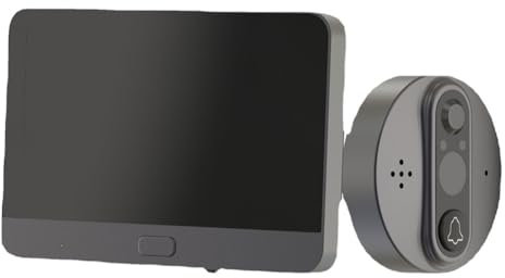 Sirxlevcy 3MP Smart Life Tuya 1080P WiFi Door Bell Eye Peephole Camera 5000mAh Battery PIR Motion Detector IR Digital Viewer