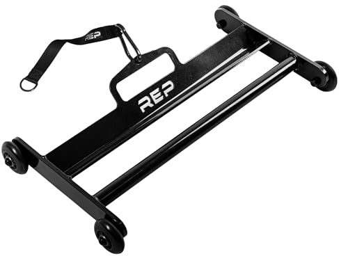 REP Fitness Glute Ham Roller, Ab Exercise Machine for Home Gym, Core Trainer with Wheels, Leg Curl and Hip Extension Equipment, Workout Slider for Hamstrings, Abs, Glutes, and Strength Training