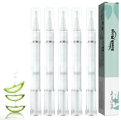 5 lápices para el cuidado de las uñas de hongos en las uñas, lápiz para el cuidado de las uñas, lápiz para el tratamiento de uñas con aceite de árbol de té, vitamina E y aloe vera para uñas y pies
