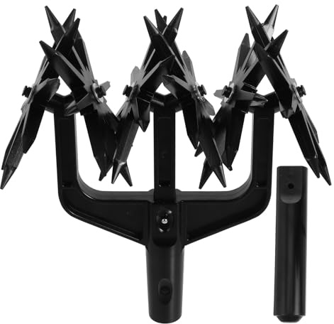 DIYEAH Scarificateur de Sol Manuel Léger pour Jardinage, Outil de Cultivateur Rotatif Réglable, Préparation du Sol et Aération Gazon, Usage Familial et Potager, Robuste et Facile