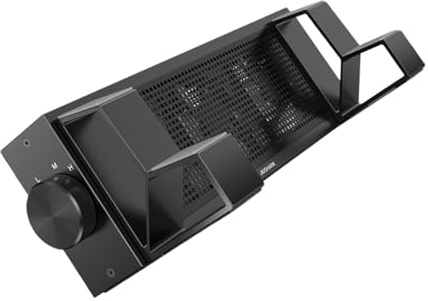 CLISPEED Rgb Fans Laptop Cooling Pad with Heat Dissipation Rack Detachable Magnetic Stand for Ergonomic Height Support Professional Notebook Cooler for Gaming and Work