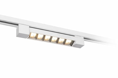 Proiettore LED per Binario Elettrificato 12W Luce Calda 3000K 1440lm Bianco, Faretto Lineare per Negozi e Showroom, Luce Diretta ad Alta Efficienza 120 lm/W (Luce Calda 3000K)