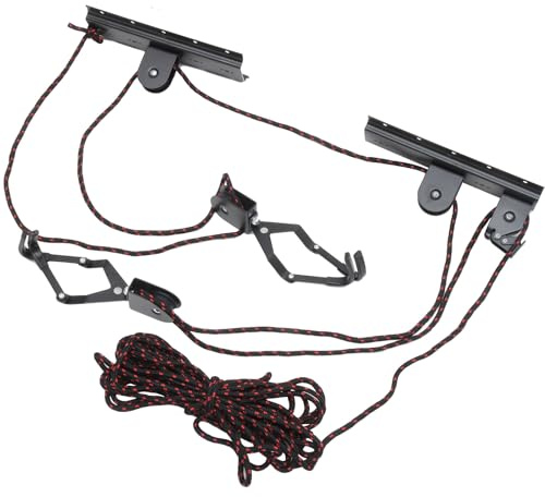 Didiseaon Soporte para Colgar Bicicletas de Techo y Pared en Interior, Ligero Acero Superficie Lisa para Almacenamiento Seguro y Ahorro de Espacio Color Aleatorio