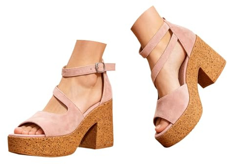 Donna Scarpe Tradizionali Scarpe Donna con Tacco Piattaforma Caviglia Sandali Estate Aperto Espadrillas Intrecciato Stivaletti Oxford Cerimonia
