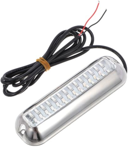 ULTECHNOVO Luz Subacuática para Barco de Acero Inoxidable Diseño Creativo, Estructura Estanca Ip68 y 42 Leds para Uso Submarino en Piscinas y Embarcaciones