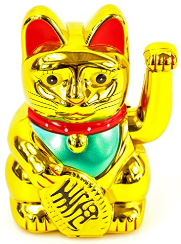 Winkekatze Maneki Neko 6 / 16cm Gold