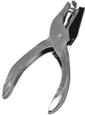 Rayher Hobby 8929000 Lochzange, Länge 12,5 cm, Lochdurchmesser 6 mm, Lochstanzer, Metall-Lochzange, Stanzer