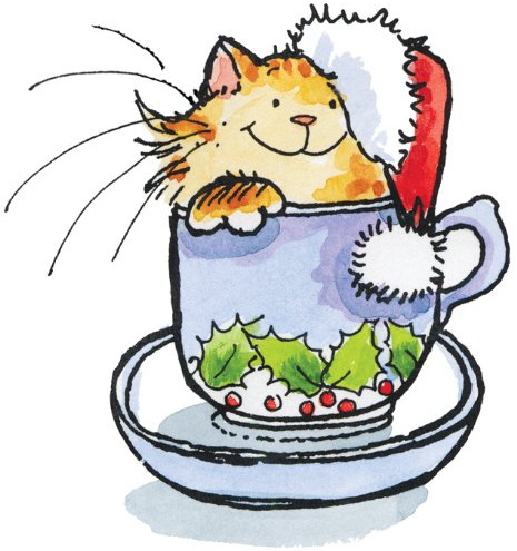 Penny Black Wood Mounted Rubber Stamp - An Eggnog 4005H