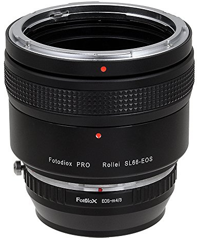 Fotodiox Pro Lens Mount Adapters, Rolleiflex SL66 (Rollei SL66E, SL66X, SL66SE) Series Lenses to to MFT (Micro-4/3, M4/3) Mount Mirrorless Camera (such as OM-D E-M10, Lumix GH4, and BMPCC)