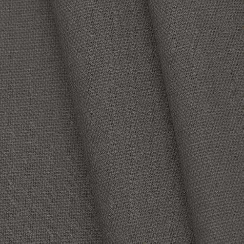 100% Baumwolle Canvas Stoff Meterware Dunkel-Grau