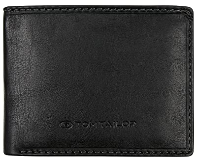 TOM TAILOR Lary Herren Geldbörse Querformat Mittelgroß Schwarz