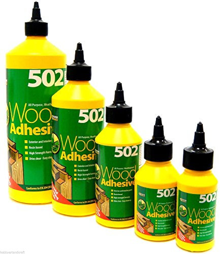 Wood Glue Wood Adhesive Glue Weatherproof Super Strong Transparent Quick Dry New (1 Litre)