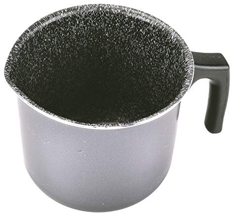 ALLUFLON Tradizione Italia Bollilatte, Alluminio, Nero, 12 cm
