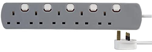 Pro Elec 5-Gang Switched Extension Lead 13a 2m Cable