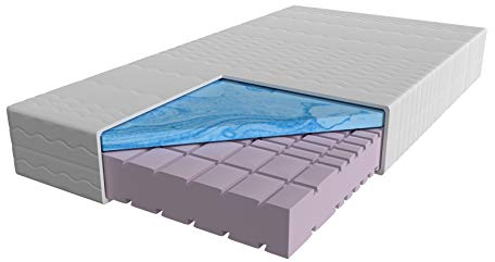 AM Qualitätsmatratzen Premium 7 Zonen Gelmatratze 90x200 H3 - Made in Germany - Oeko TEX Memory Foam Matratze 90x200-23 cm Hoch - Kaltschaummatratze 90x200 H3 mit 4cm Gelauflage