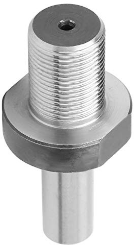 CNC Mini Chuck Connecting Rod, Stainless Steel M14*1 Electric Drill Connecting Rod, for K01-50/63 K02-50/63 Mini Lathe Chuck(10-M14*1)