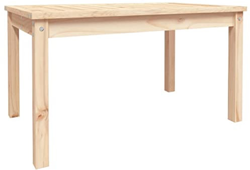 vidaXL Gartentisch, Esstisch, Couchtisch, Gartenmöbel, Terrasse, Abendessen, Picknick, Holztisch, moderner Stil, Massivholz Kiefer