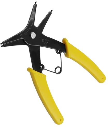 Pinze per Anelli Elastici 2 In 1, Snap Ring Pliers per Anelli di Sicurezza e Fissaggio, Interno Esterno da 2 mm-24 mm