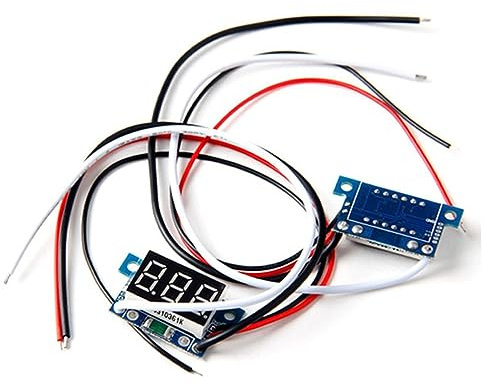 jojofuny Modulo Display Digitale LED Voltmetro Tensione Dc 3 Fili Alta Precisione senza Guscio per Strumenti Elettrici