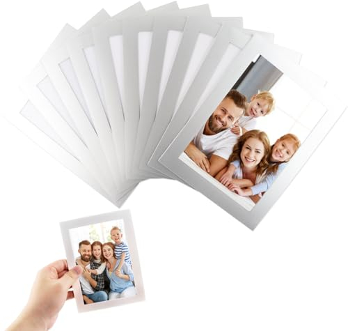 delly 10 Stück Selbstklebende, Bilderrahmen Magnetisch, für Kühlschrank, Wanddekoration zu Hause, Schwarz (Silber)
