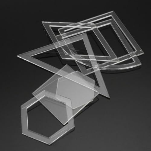 YUANGANG 54-teiliges Acryl-Lineal Set - Quilt-Patchwork-Vorlage, Nähen, DIY-Werkzeug, Handwerk, Patchwork-Lineal, Werkzeug-Set