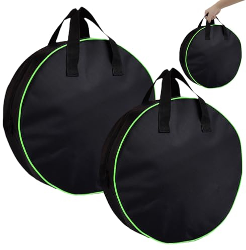 Cartlant 2 Stück Camping Kabeltasche, Wasserdichte Ladekabel Tasche Elektroauto Verlängerungskabel Organizer Rund, Tragbares EV Aufbewahrungstasche Groß für Gartenzubehör, Schläuche, E Auto