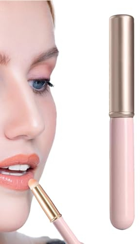 Pincel de labios para lápiz labial, aplicador de bálsamo labial | Pinceles para labios de precisión con aplicador de labios fáciles de usar | Cepillo exfoliante de labios multifuncional compacto para