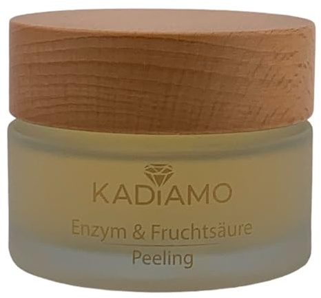 KADIAMO Enzym & Fruchtsäure Peeling 50 ml | Gel Peeling | Sanfte Tiefenreinigung | Anti-Aging | Sorbitol, Alge, Urea, Cranberry- und Kudzu-Extrakt | Fruchtsäuren und Papaya-Enzyme