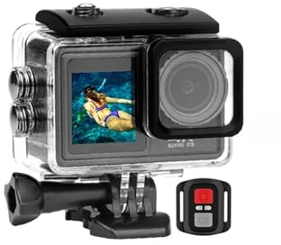 Action Camera with Image Stabilization, S81ER Action Camera 4K 60FPS EIS Video With Optional Filter Lens 24MP Zoom 1080P Webcam Vlog Sports Cam With Remote High Frame Rate Stable performance(4,5K Came