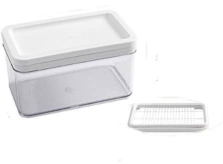EOTRERANQ Butter Dish Butter Dish with Lid Household Stainless Steel Butter Cheese Storage Box Butter Separator Slice Box for Cream Cheese, Cake，Butter Container Plates(A01)