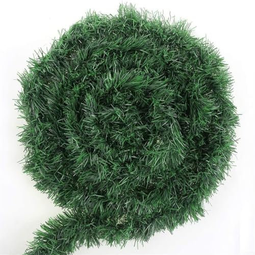 HEIBTENY 20M Tannengirlande Künstliche Adventskranz Weihnachtsgirlande Weihnachtsdeko Rattan Girlande Weihnachten Für Tür Treppe Kamine Garten Indoor Außen