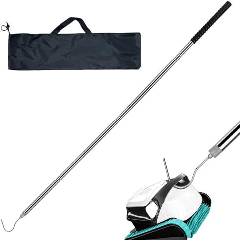 Pool Robot Vacuum Cleaner Hook, Grip Pool Vacuum Cleaner Hook - Pool Accessory Hook with Telescopic Pole, Durable Outdoor Recovery Grab Tool for Gym, Beach, Garden