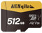 AENqila Carte Micro SD 512 Go - Carte SD - Carte Mémoire Micro SD + Adaptateur TF SD Card Stockage Externe pour Smartphone/Caméra/Voiture/Caméra de Poche