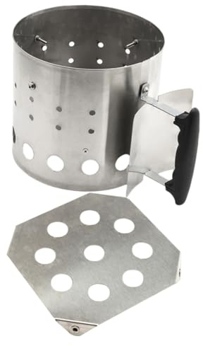 EQEQE Grillrost, Campinggrill, Grillkohlekorb for den Außenbereich, tragbarer Anzündkamin, große Blumentöpfe for Camping-Grillhalter