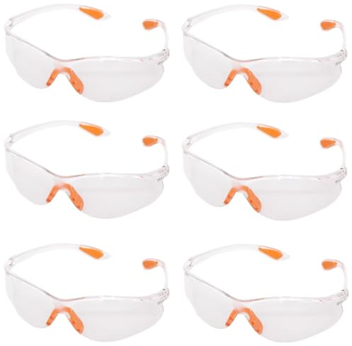 ChaoShaner 6Pcs Eye Protection Glasses,Protective Safety Glasses