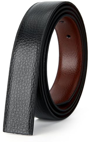 Nelbons 2,8 cm/3,0 cm/3,2 cm/3,5 cm/3,8 cm (1 1/8-1 1/2) Herren Gürtel Ersatzriemen, Leder Gürtelriemen ohne Schnalle, Wechselriemen für Gürtelschnallen