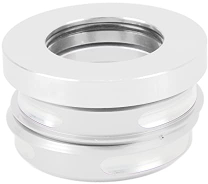Baxnore Serie sterzo pieghevole da 44 mm in lega di alluminio con cuscinetti integrati, set di accessori per bici leggeri e durevoli lavorati a CNC compatibili con biciclette piegh (Argento)