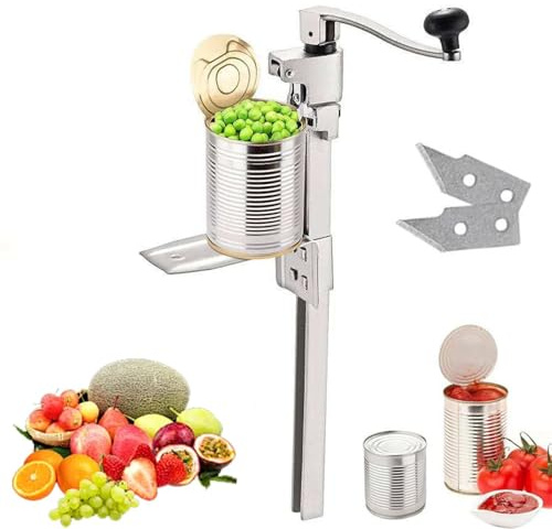 Apriscatole Commerciale Apriscatole Manuali per Uso Intensivo Altezza Regolabile per Lattine Fino a 11 Pollici di Altezza, per Cucine Domestiche, Hotel, Ristoranti, Bar 48cm Rod